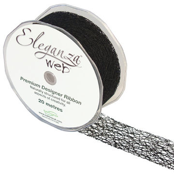 Web Ribbon 38mm x 20m Black No.20 - Ribbons